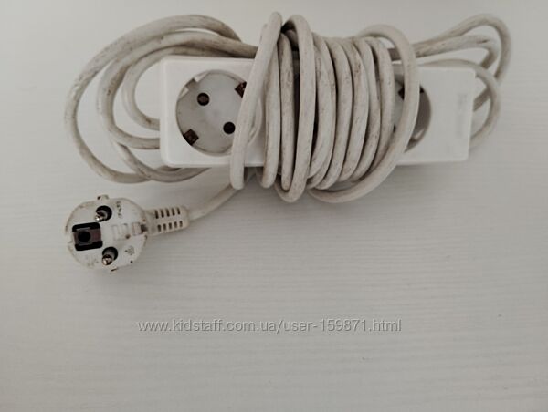 Удлинитель белый 3 гнезда