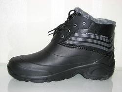 Мужские сноубутсы дутики резиновые ботинки на шнуровке 42 45