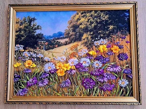 Картина стрічками Українська краса
