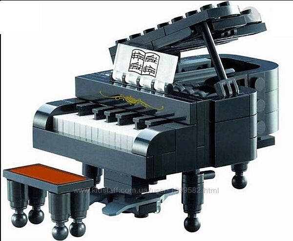 Конструктор brick музыкальные инструменты пианино/рояль 141 деталь 