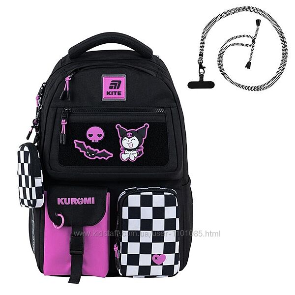 Рюкзак Kite Education teens Kuromi HK25-2587M-2