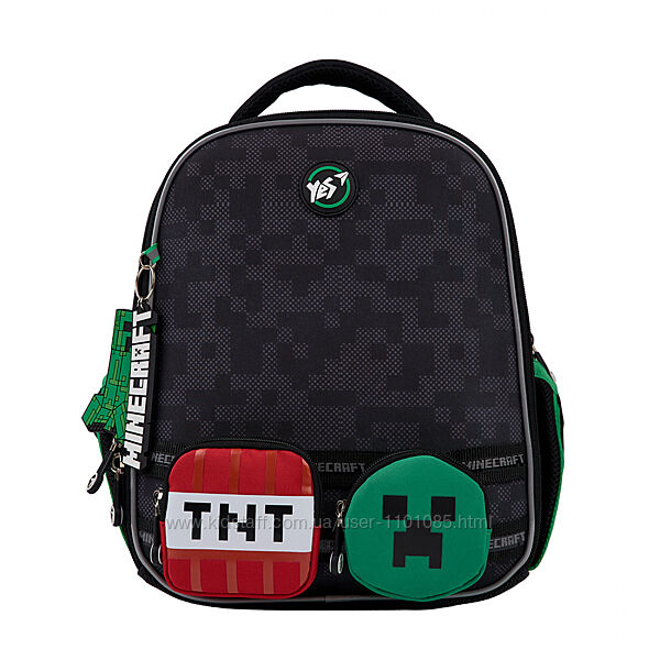 Рюкзак шкільний каркасний YES Minecraft World H-100