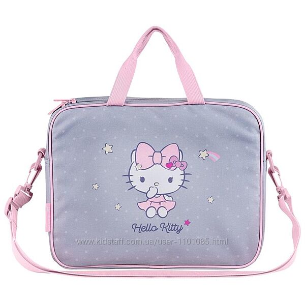 Сумка-портфель A4 текстильна 1 відділення Kite Hello Kitty HK25-589-1