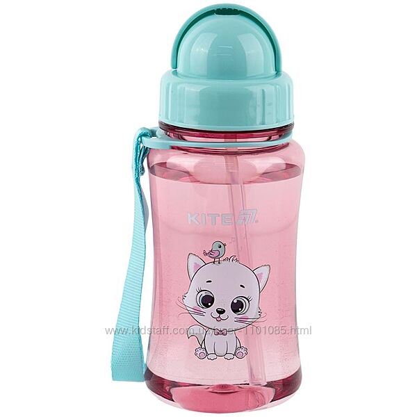 Пляшечка для води 350 мл з трубочкою Kite Kitty K25-399-2