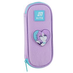 Пенал 1 відділення з додатковою вкладкою Kite Kawaii Love K25-599-20