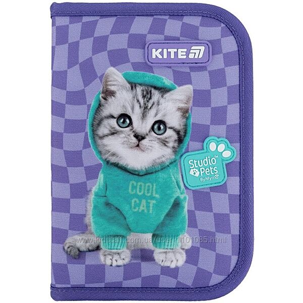 Пенал 1 відділення 2 відворота Kite Studio Pets SP25-622-2