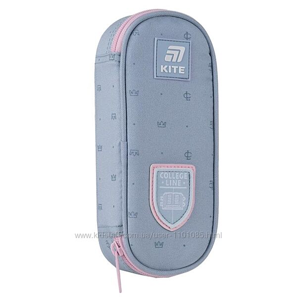 Пенал 1 відділення з додатковою вкладкою Kite College Line Girl K25-599-3