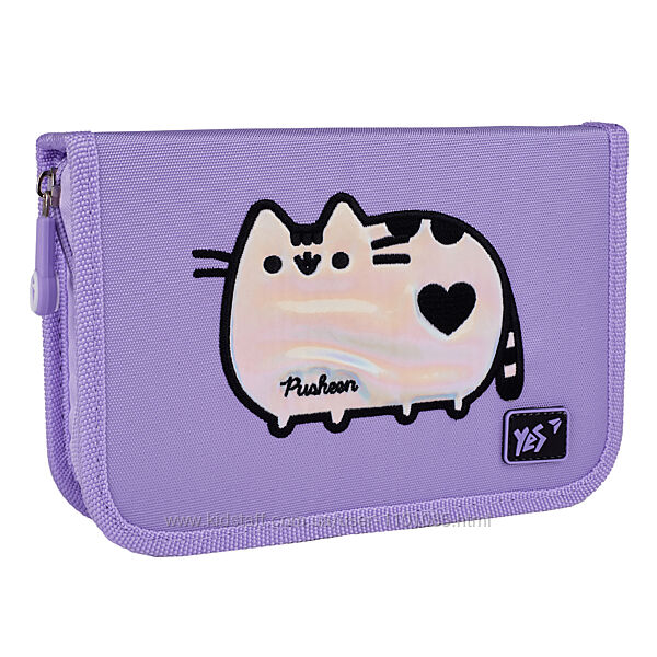 Пенал 1 відділення 2 відвороти Pusheen Shiny HP-04 Yes