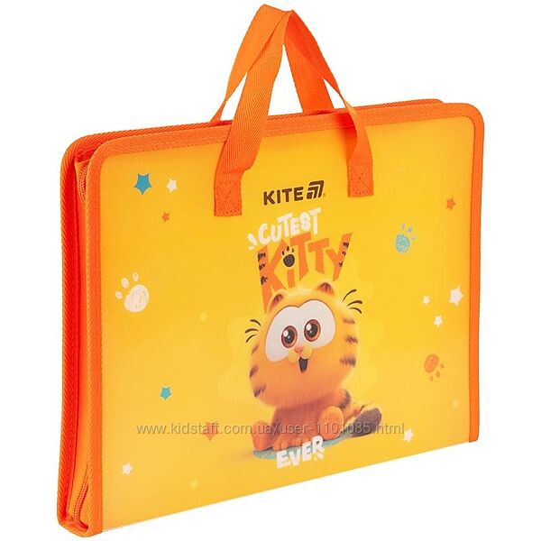 Папка-портфель А4 на блискавці Kite Garfield GF25-202