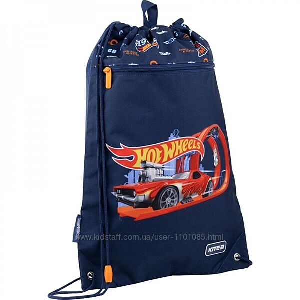 Сумка для взуття з кишенею Kite Education Hot Wheels HW22-601M-1