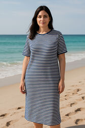 Комфортное стильное платье матроска бренд Роза р М/Л ид сост, стройнит