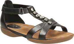Классные кожаные босоножки сандалии Clarks 25,5 см