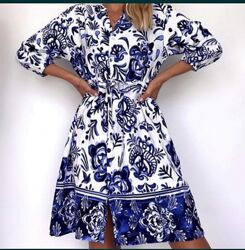 Роскошное льняное платье на пуговицах с поясом ПОГ-56 см