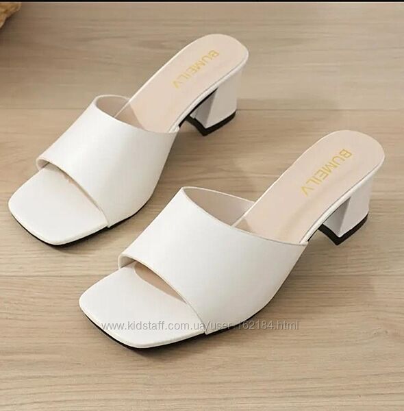 Нові білі шльопанці, 41 євророзмір, 26,5см устілка