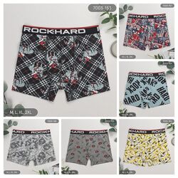 АКЦІЯ на Боксери для чоловіків однотонні та кольорові, RockHard Туреччина.