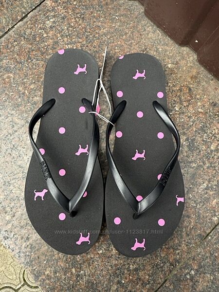 В&acuteєтнамки victorias secret pink flip flops жіночі шльопанці оригінал