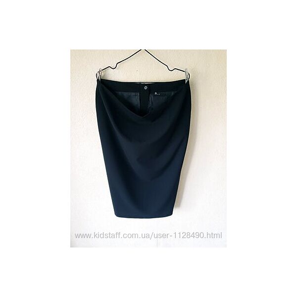 Черная базовая миди юбка карандаш Bhs р 50 16 uk