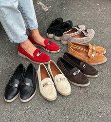 Замшеві лофери під Hermes 