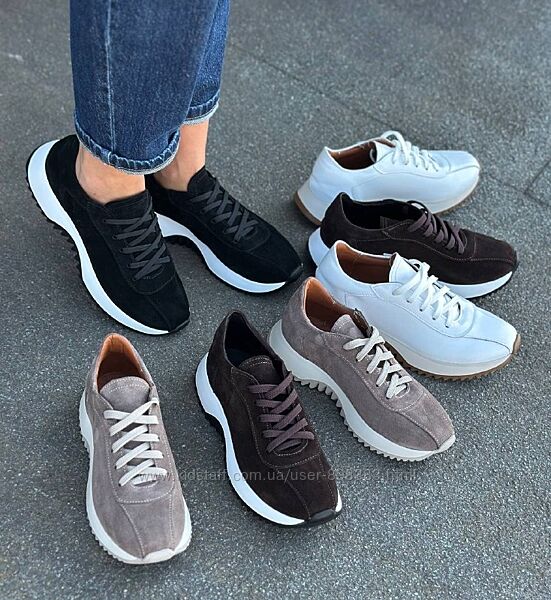Зручні шкіряні кросівки
