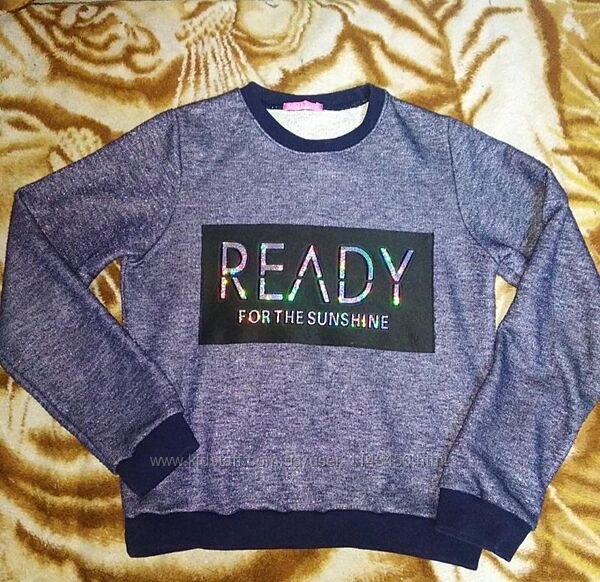 Світшот реглан кофта з люрексом 