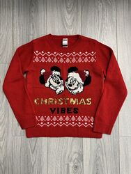 Светр Міккі, Мінні Маус, новорічно-різдвяний принт