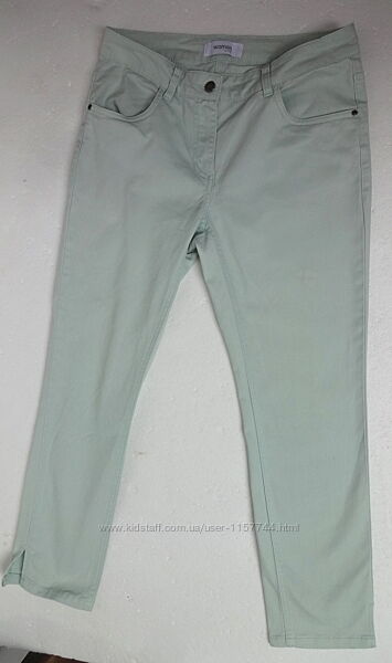TCM Tchibo. Мятные укороченные джинсы с нюансом. m - l размер.
