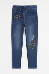 Джинси на підкладці для дівчинки 4-5 років C&A Розмір 110 сині