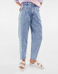 Жіночі джинси balloon банани з високою посадкою Bershka Розмір 36 eur