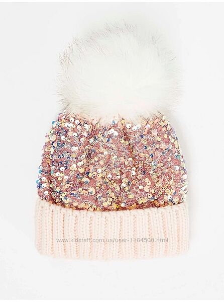 Зимова шапка для дівчинки 4-8 років George Розмір 104-128