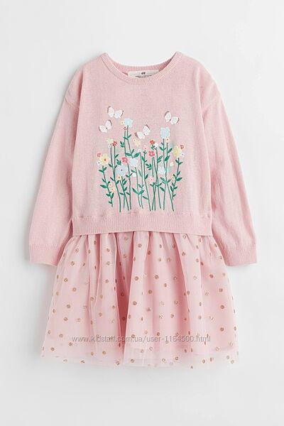Сукня з довгим рукавом для дівчинки 8-10 років H&M Швеція Розмір 134-140