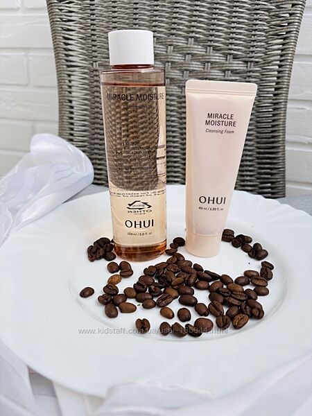Гідрофільна олія та пінка для вмивання OHUI Miracle Moisture Cleansing Oil