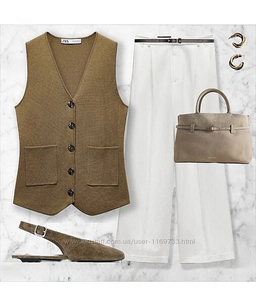 Трендова, нереально стильна жилетка/безрукавка Zara.