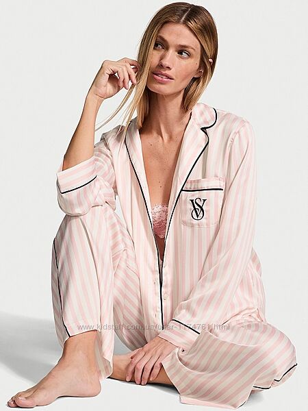 Victoria´s Secret сатиновая пижама, Satin Long Pajama Set