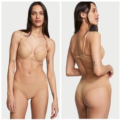Victoria&acutes Secret трусики lace-waist cotton cheeky panty чики