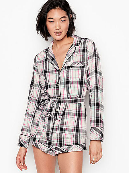 Victoria&acutes Secret ромпер комбинезон Flannel Tie Romper