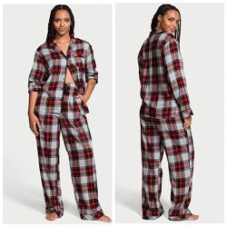 Victoria&acutes Secret пижама, костюм для дома Flannel Long Pajama Set