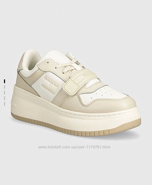 Кроссовки tommy jeans tjw retro basket flatform от tommy hilfiger томми 