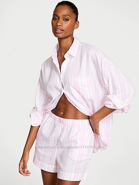 Victoria &acutes Secret пижама Modal-Cotton Long-Sleeve Short Pajama Set