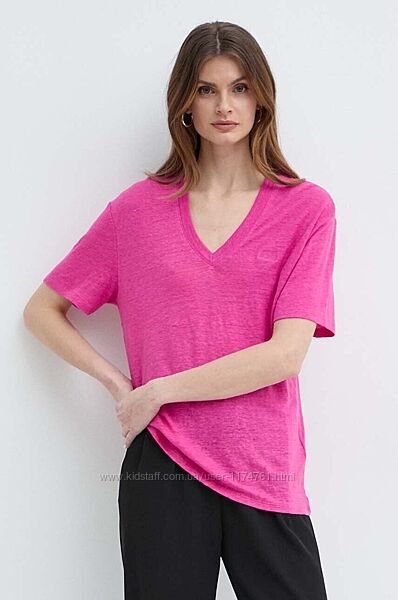 Льняная футболка Boss Orange Босс Hugo Boss