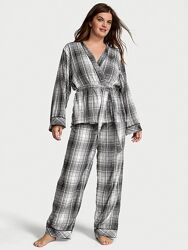 Victoria&acutes victorias secret пижама Flannel Wrap Long Pajama Set