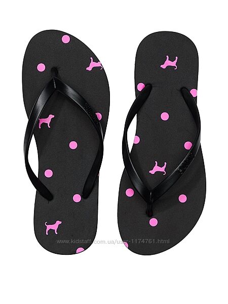 Victoria&acutes Secret вьетнамки PINK Flip Flops шлепанцы сланцы