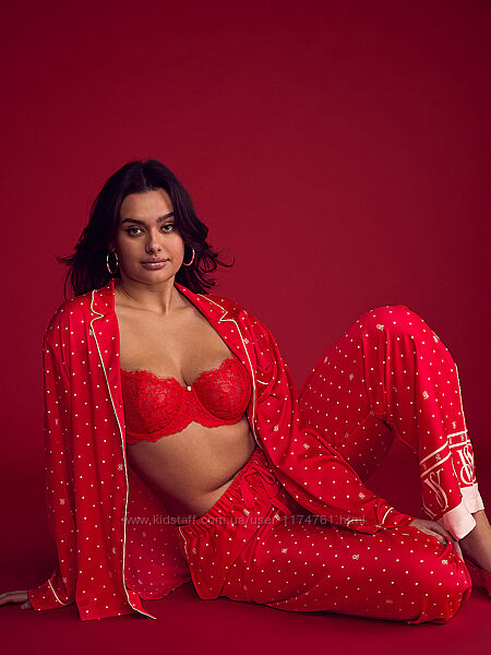 Victoria´s Secret сатиновая пижама Satin Long PJ Set