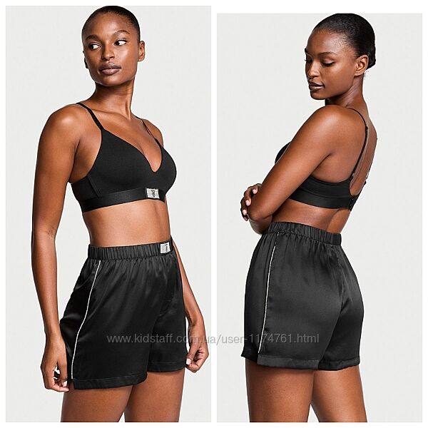 Victoria´s Secret сатиновые боксеры шорты Shine Satin Boxer Shorts
