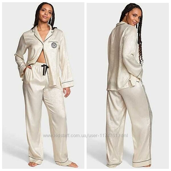 Victoria´s Secret сатиновая пижама, костюм Glazed Satin Long Pajama Se