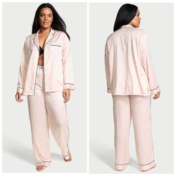 Victoria&acutes Secret сатиновая пижама Glazed Satin Dew Drop Long Pajama Set