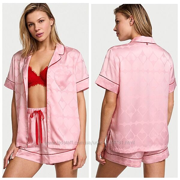 Victorias victorias secret сатиновая пижама Satin Short Pajama Set