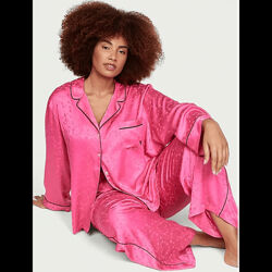 Victorias Secret сатиновая пижама Satin Jacquard Long Pajama Set