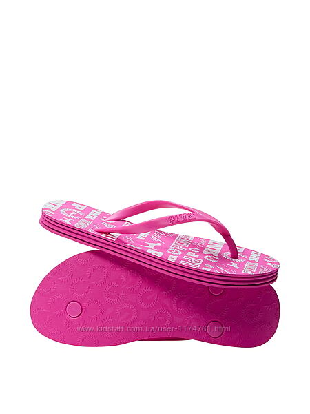 Victoria&acutes Secret вьетнамки PINK Flip Flops шлепанцы сланцы