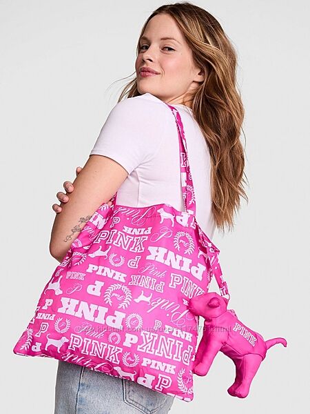 Victoria´s Secret Pink Packable Tote Bag складная сумка