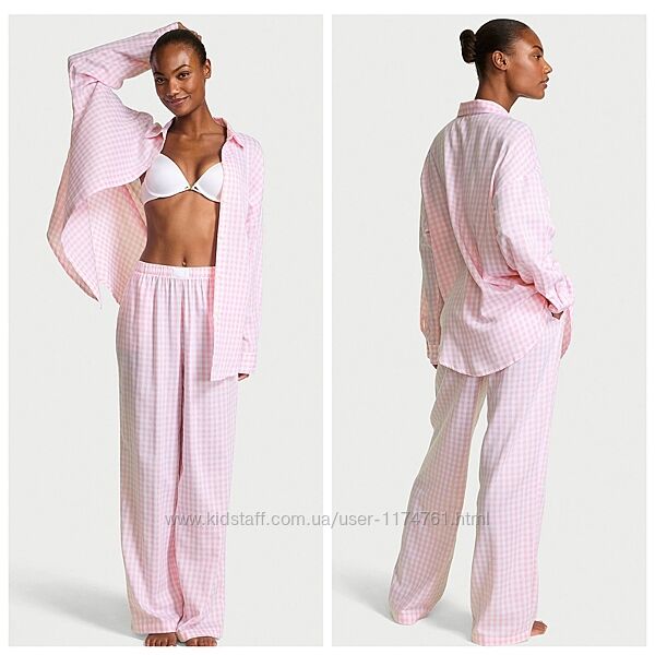 Victoria´s Secret пижама Modal-Cotton Gingham Long Pajama Set